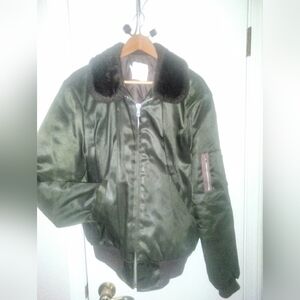 Vintage Naval flight jacket sz Large